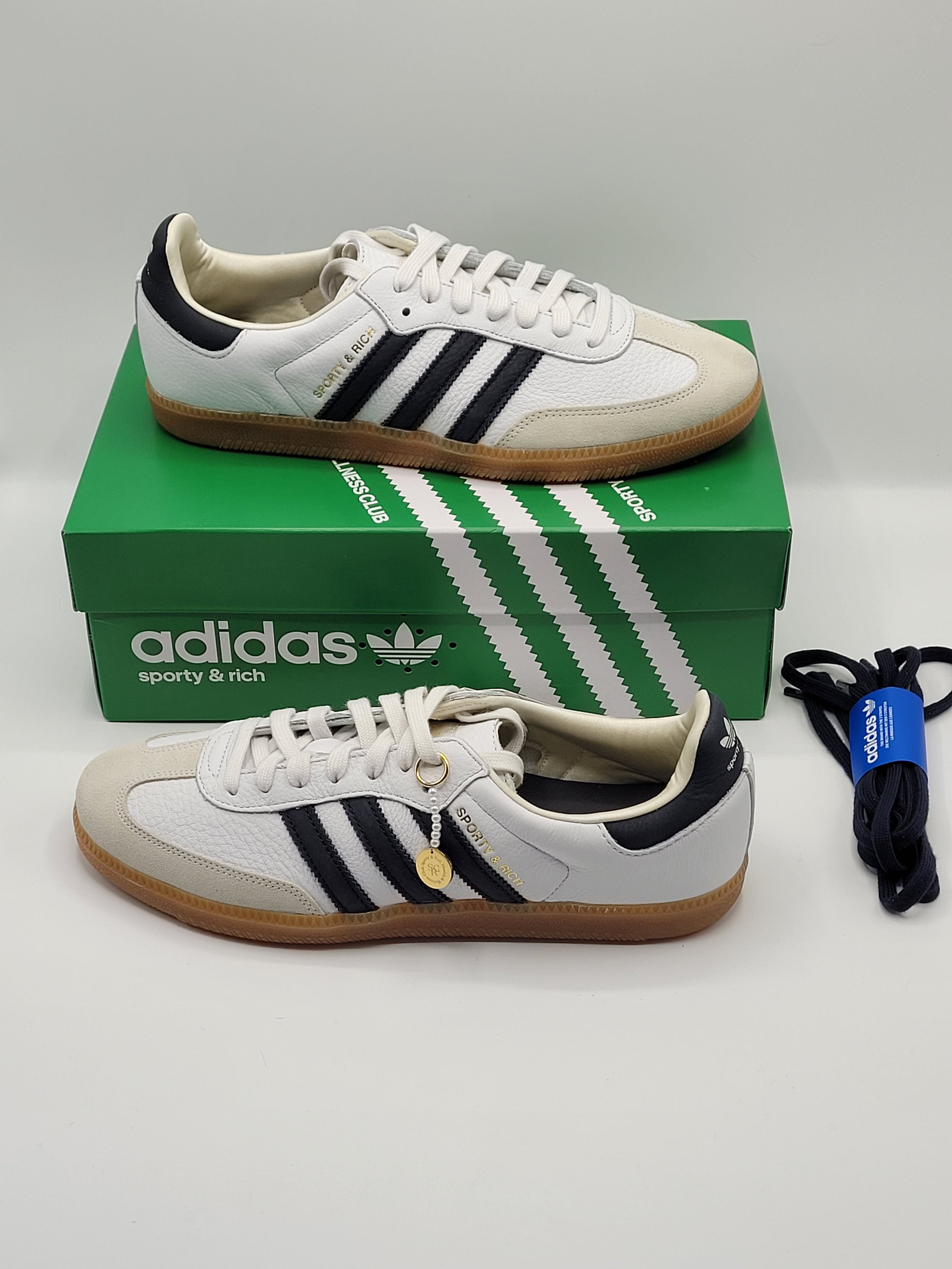 Adidas Samba Sporty Rich White Navy